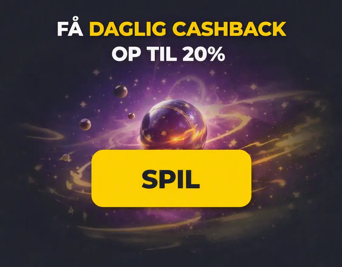 Daglig cashback op til 20 %